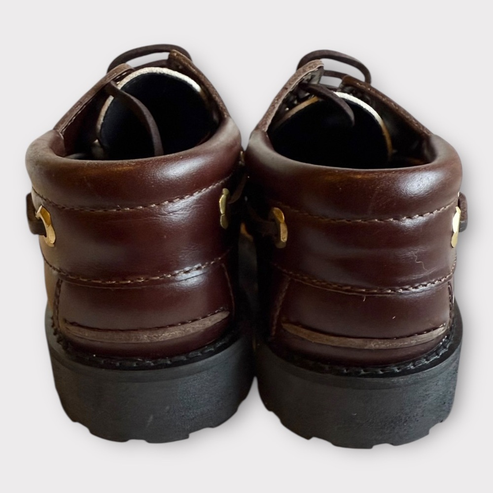 New! Maeve Cow Print Lug Sole Boat Shoes Sz 37 (US 5.5-6) - Picture 3 of 9